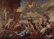 Nicolas Poussin Das Reich der Flora painting